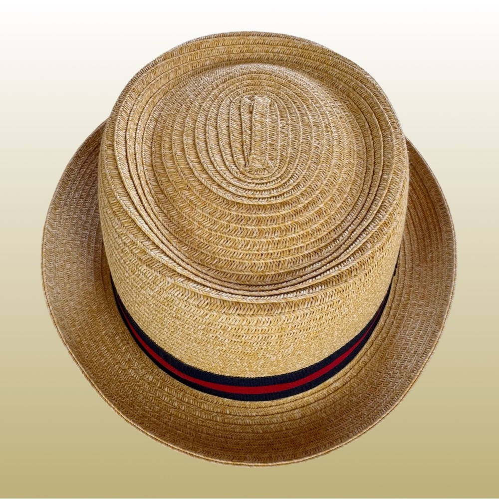 Cremieux Fedora with Blue/Red “38” Band Resortwear Casual Vacation Golf - Picture 7 of 9